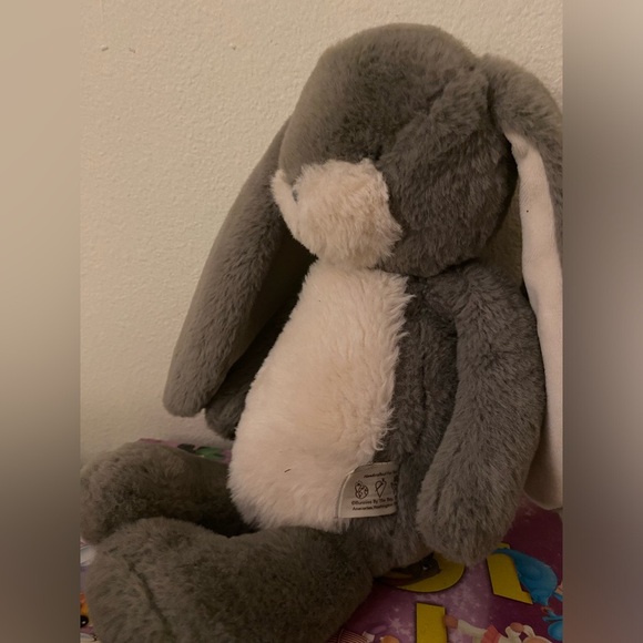 Bunnies by the Bay Gray and Cream Stuffed Bunny 12” - Picture 1 of 4